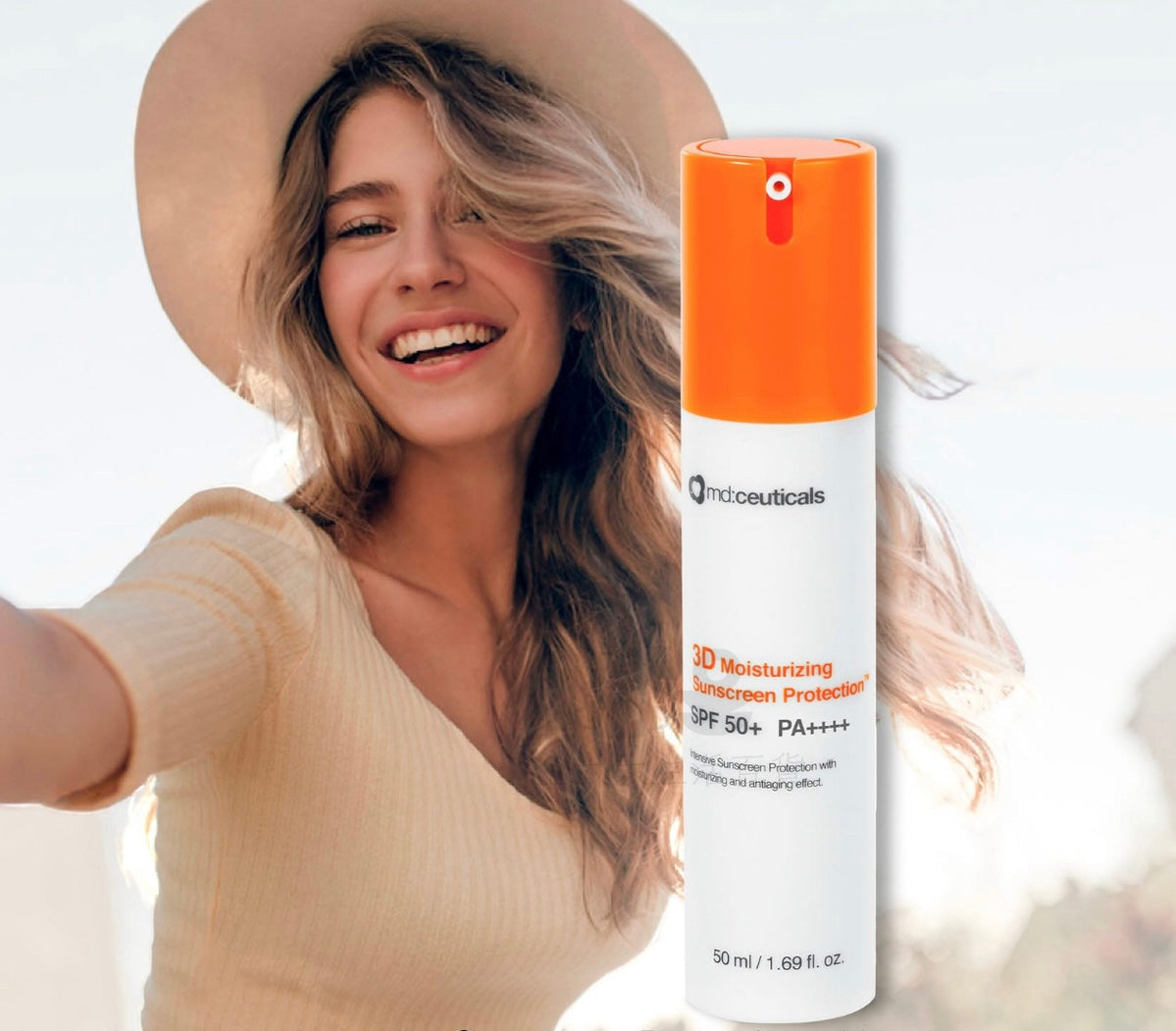 Md:Ceuticals 3D Moisturizing Sunscreen Protection SPF50+ 50ml