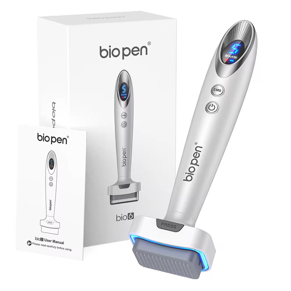Bio pen Derma Stamp Bio 6 LED Derma EMS 電動微針印章