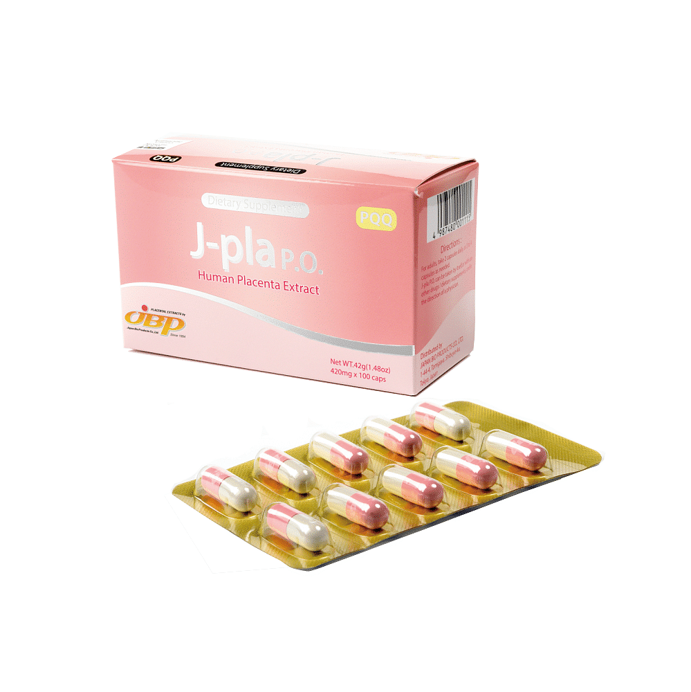 日本 JBP LAENNEC トップ JBP J-pla PO プラセンタエキス PQQ カプセル 100 粒/箱/香港ライセンス