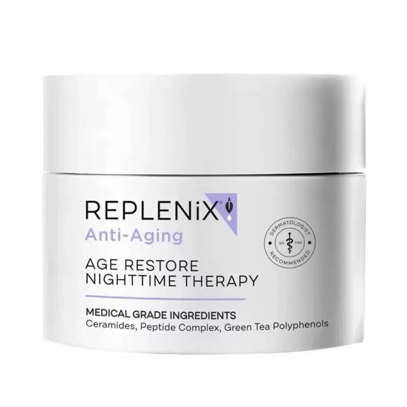 topix replenix Anti-Aging AGE RESTORE NIGHTTIME THERAPY綠茶多酚修復晚霜50g抗氧化提亮面霜 - 5SKINLAB