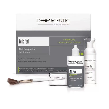 法國 Dermaceutic Milk Peel 奶滑果酸煥膚套盒｜在家告別粗糙暗沉，打造自帶光澤的「水光剝殼蛋肌」