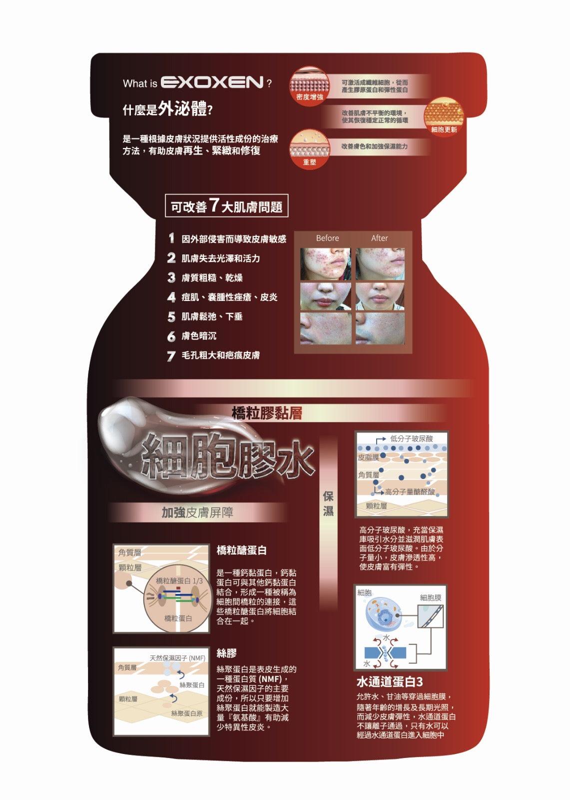 EXOXEN 外泌體EXOXEN SKIN BOOSTER 外泌體細胞膠水3ml x10