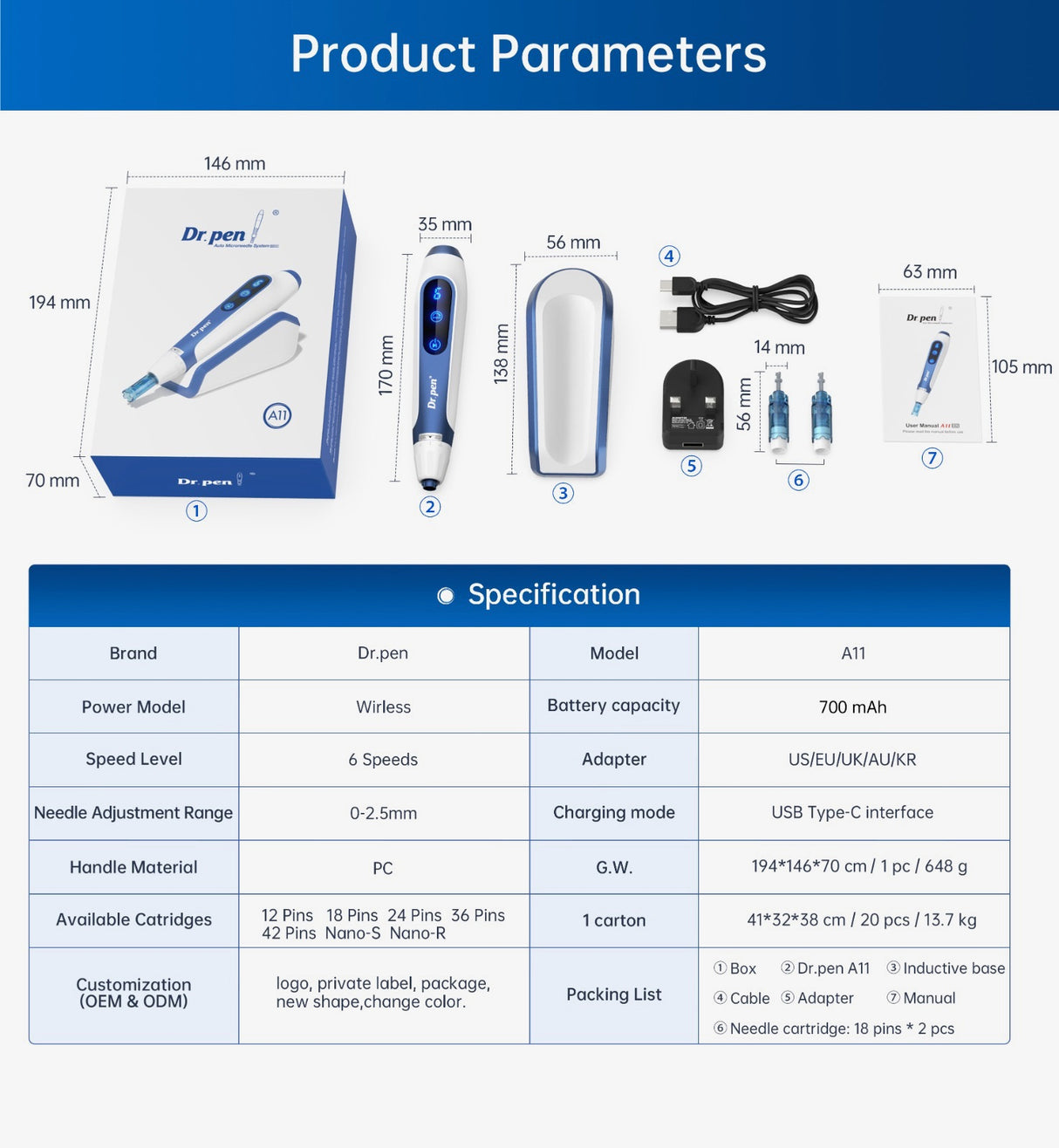 Dr Pen MTS A11 Auto 電動微針 2024 Electroporation Microneedling Triple effects Rejuvenate the skin dr pen - 5SKINLAB