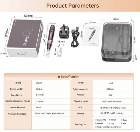 Dr Pen A10 Ultima Pro Microneedling Pen MTS 微針 - 5SKINLAB