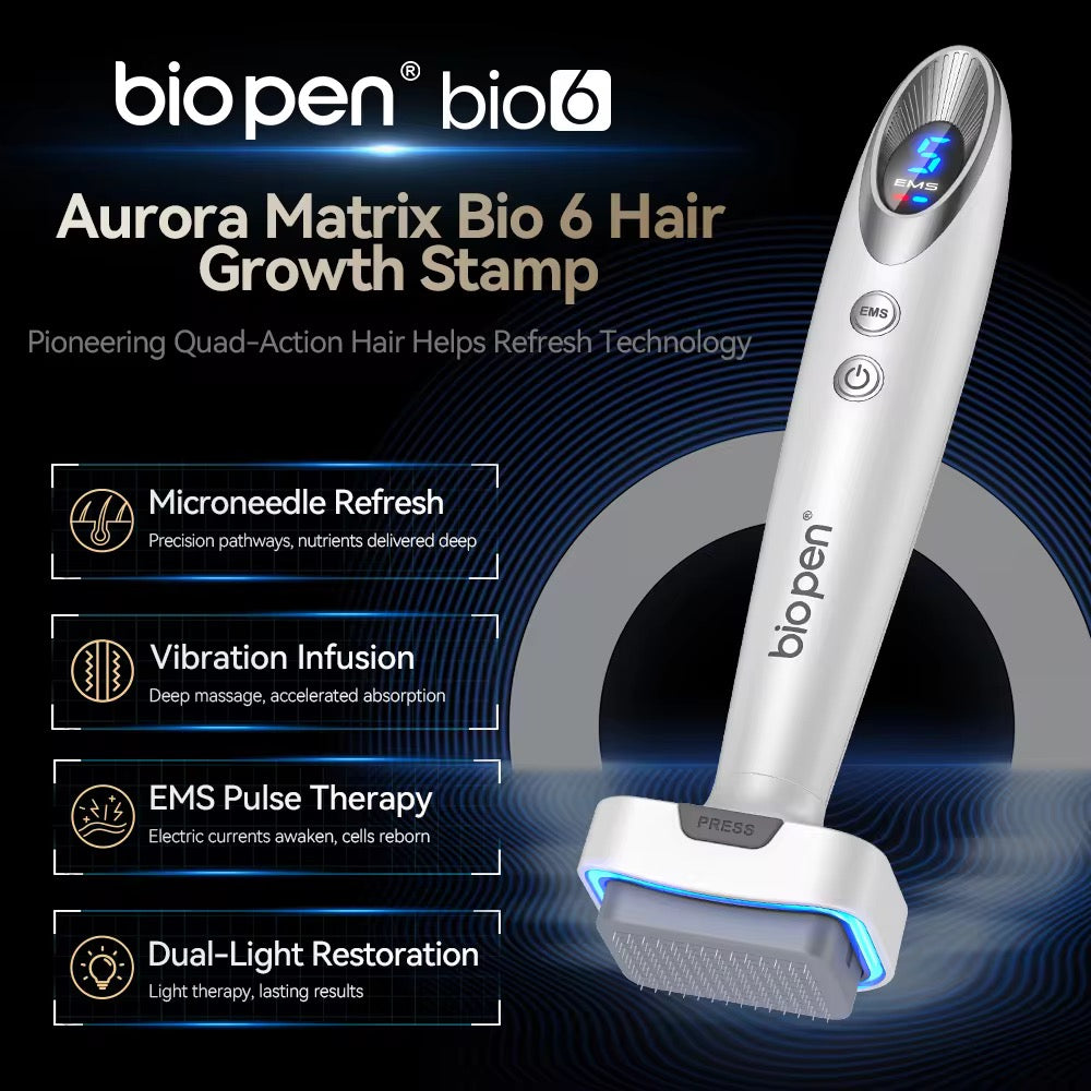 Bio pen Derma Stamp Bio6 LED Derma EMS 電動微針印章