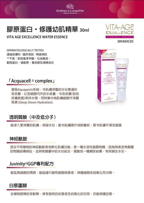 Bottega di Lungavita Vita-Age Excellence 葆缇嘉膠原蛋白 修護幼肌 - 5SKINLAB