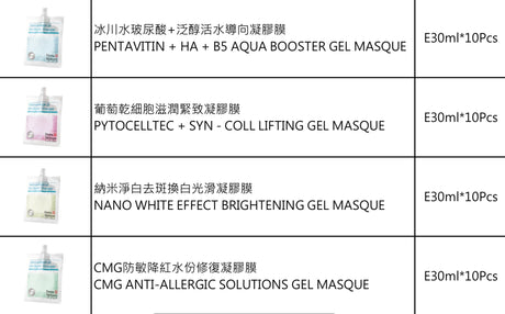 瑞士 Derma Médream Gel Masks (收緊、美白、超補水、降敏) Dermatological
Intelligent Masque - 5SKINLAB