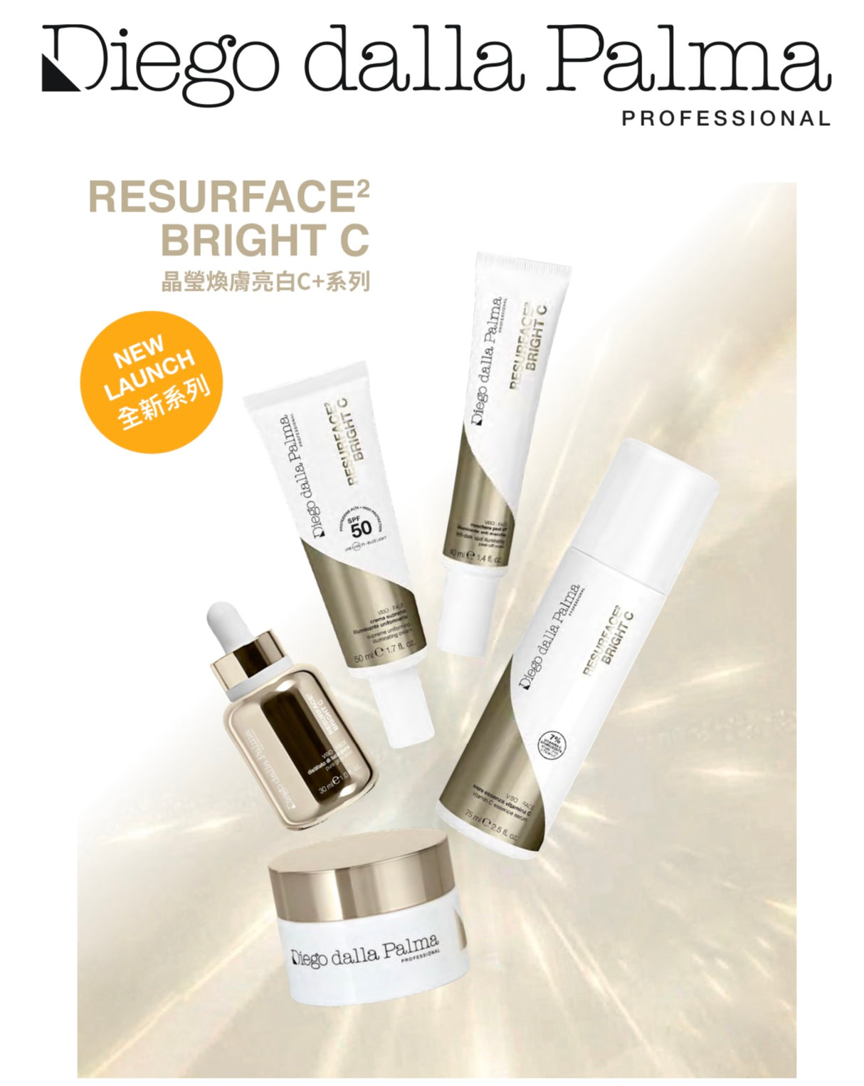 Diego dalla Palma DDP RVB RESURFACE BRIGHT C 晶瑩煥膚亮白C+系列 - 5SKINLAB