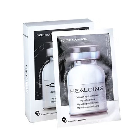 HEALOINE Collagen Hyaluronic Acid Hydrating Glowing Mask 黑色膠原蛋白玻尿酸保濕面膜 - 5SKINLAB