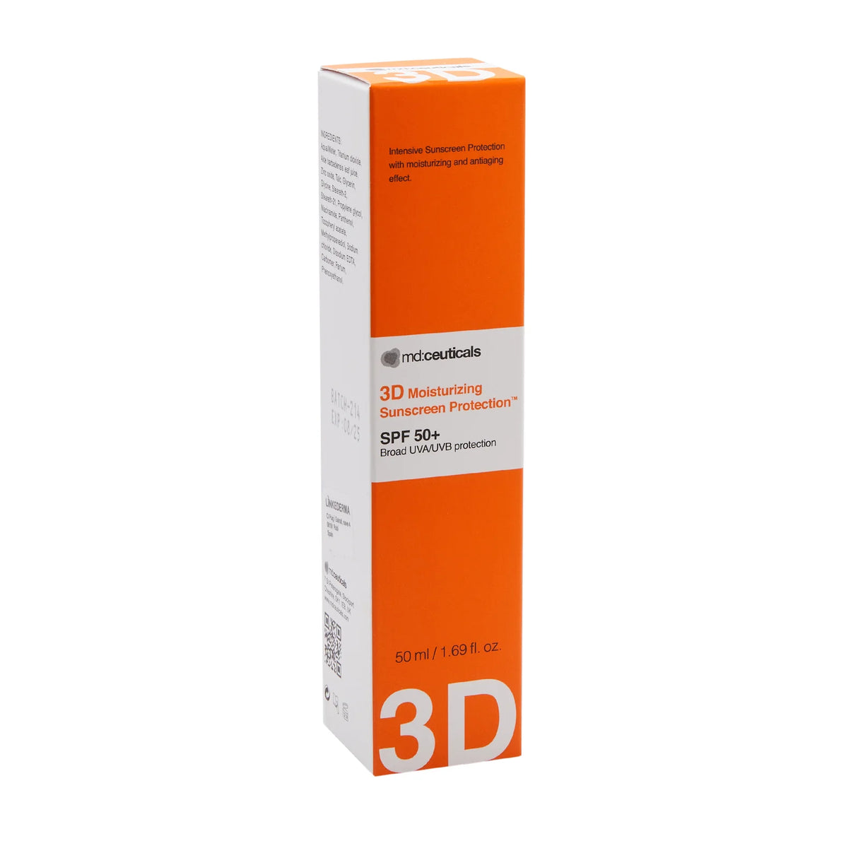 Md:Ceuticals 3D Moisturizing Sunscreen Protection SPF50+ 全物理抗氧防曬霜 50ml