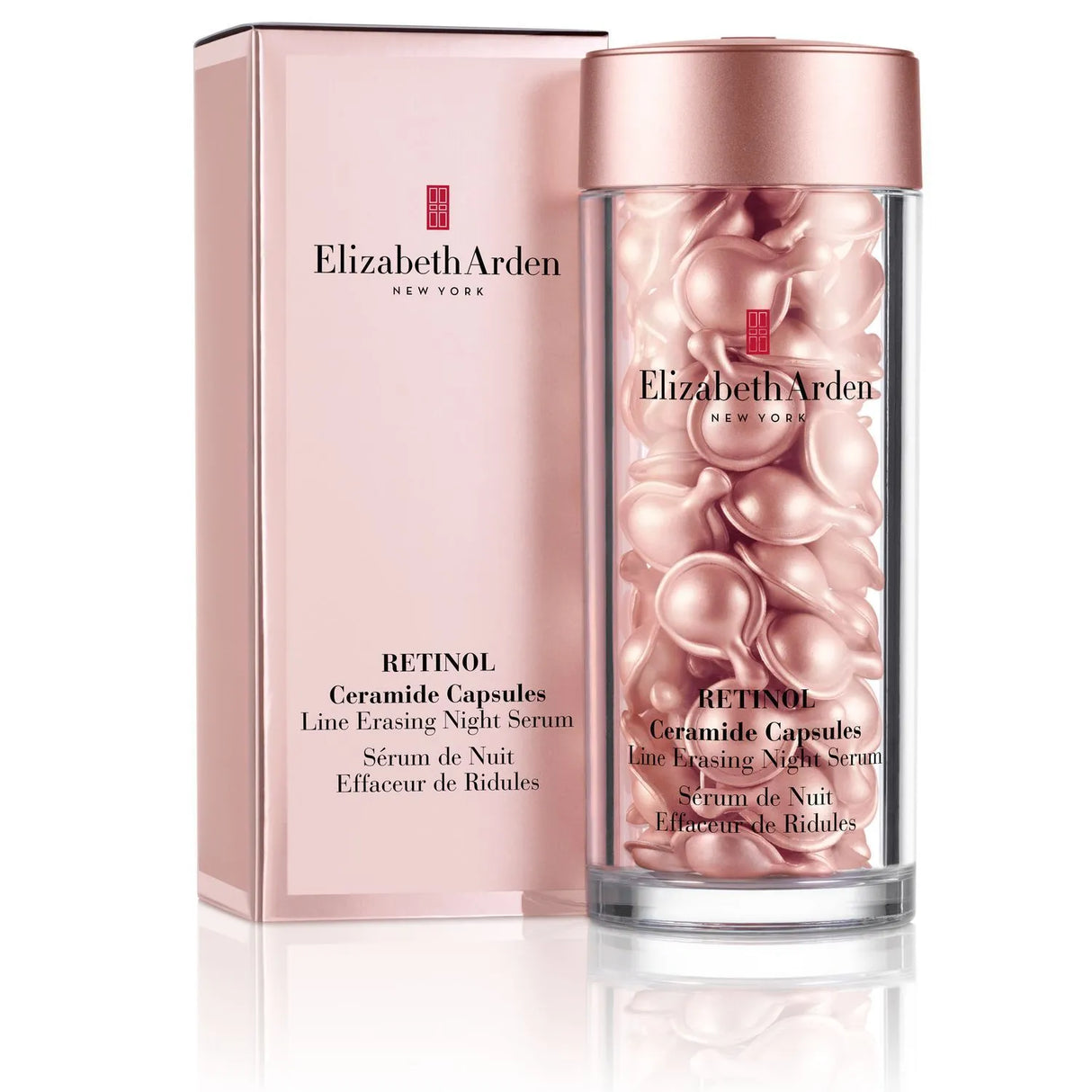 skinlabhk.myshopify.com ELIZABETH ARDEN Ceramide Retinol Line Erasing Night Serum 雅頓 黃金導航夜間抗皺膠囊 粉膠視黃醇60粒 Elizabeth ARDEN