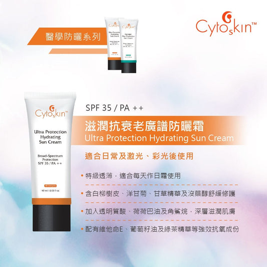CytoSkin Ultra Protection Hydrating Sun Cream滋潤抗衰老廣譜防曬霜 - 5SKINLAB