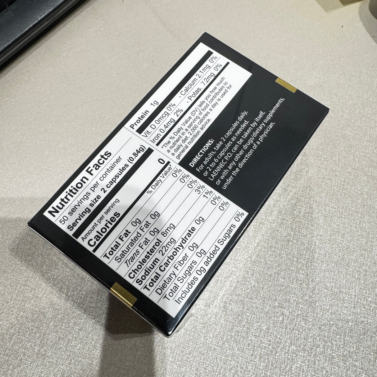 skinlabhk.myshopify.com 日本萊乃康JBP LAENNEC P.O: Human 黑盒膠囊 100粒/盒 JBP LAENNEC