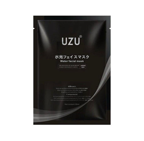 UZU 水光フェイスマスク Water facial mask 黑炭保濕水光面膜 - 5SKINLAB