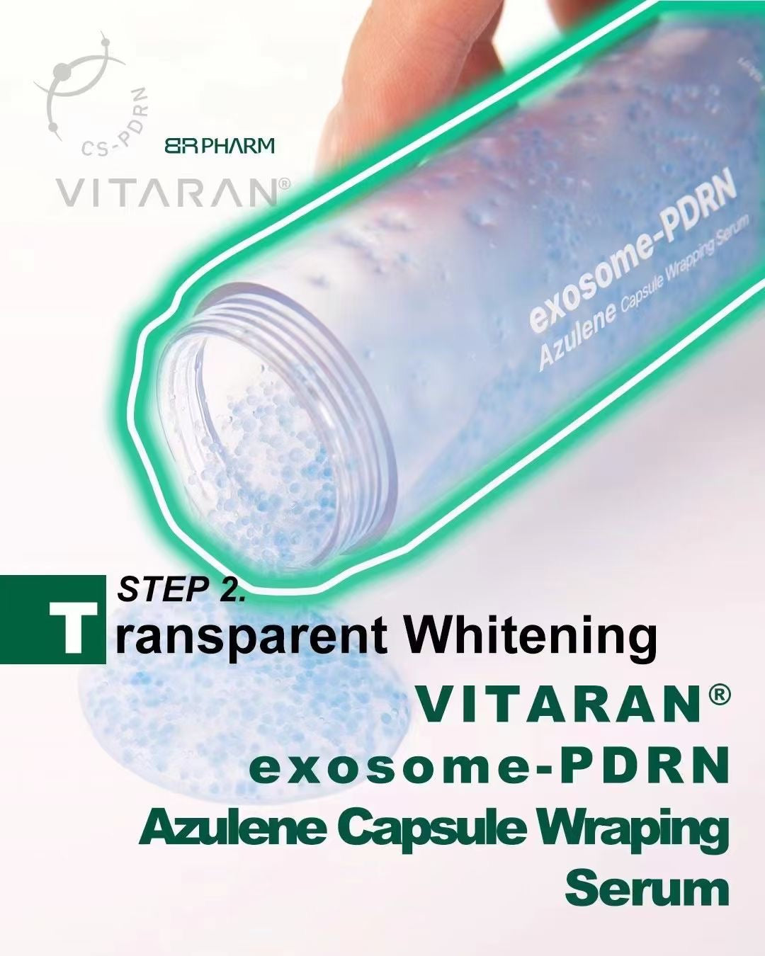 VITARAN EXOSOME-PDRN AZULENE CAPSULE WRAPPING SERUM 50ML 甘菊藍膠囊日間精華液 - 5SKINLAB