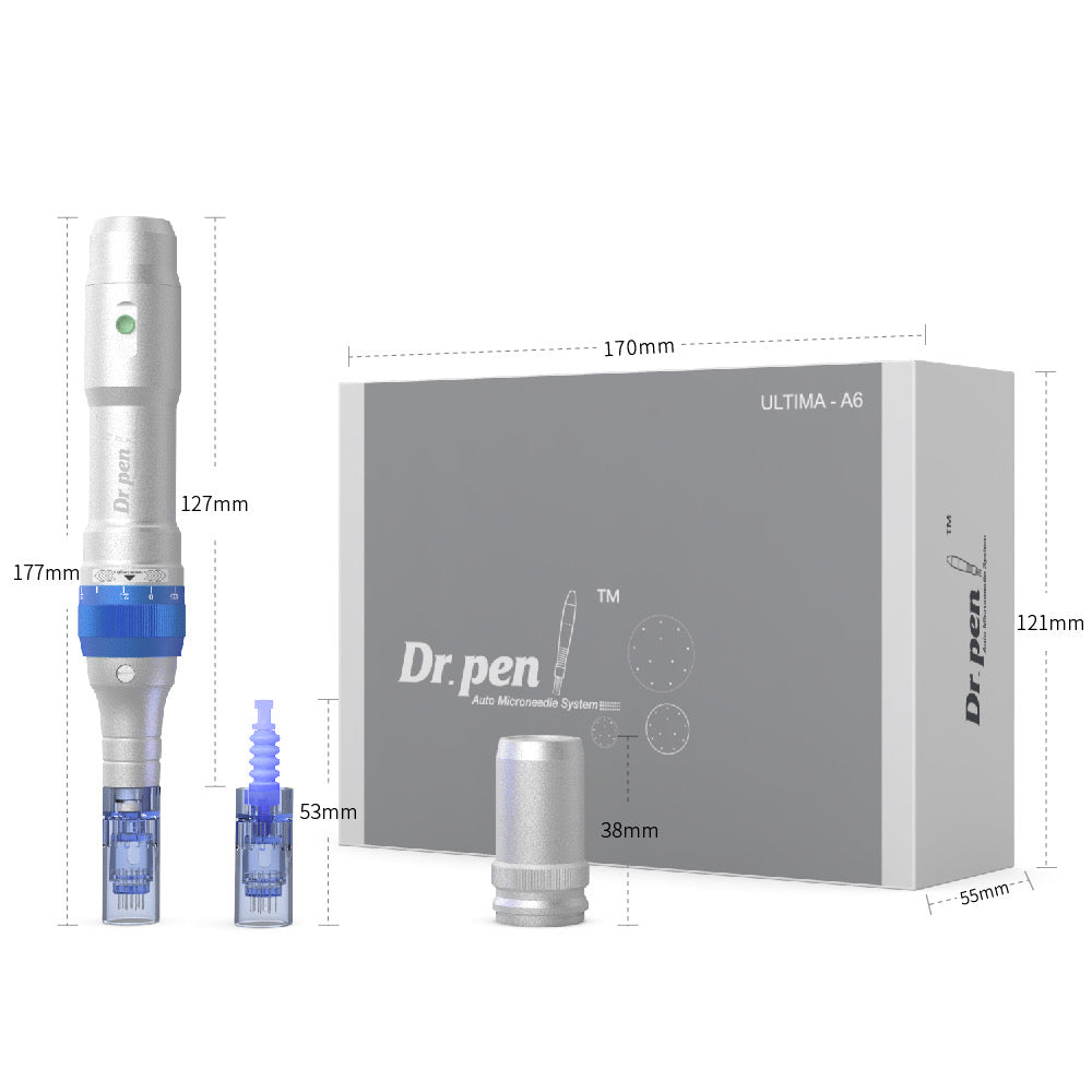 Dr. Pen Ultima A6 微針 Derma Pen 電動無線專業護膚套件,附 10 個針頭MTS - Beauty’s 5skin 