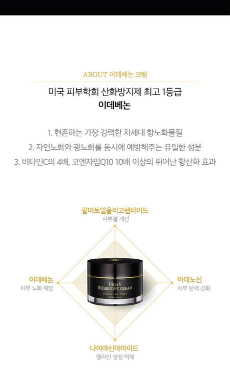 Ultra V IDEBENONE CREAM 이데베논 크림(50ml) - Beauty’s 5skin 