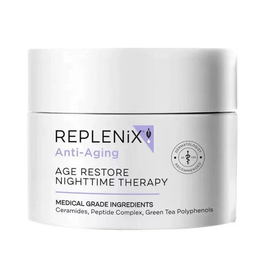topix replenix Anti-Aging  AGE RESTORE  NIGHTTIME THERAPY綠茶多酚修復晚霜50g抗氧化提亮面霜 - 5SKINLAB